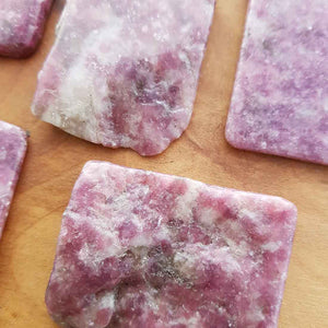 Lepidolite Polished Slab (assort. approx. 3.5x4.5cm but they really do vary)