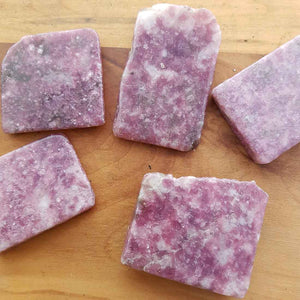 Lepidolite Polished Slab (assort. approx. 3.5x4.5cm but they really do vary)