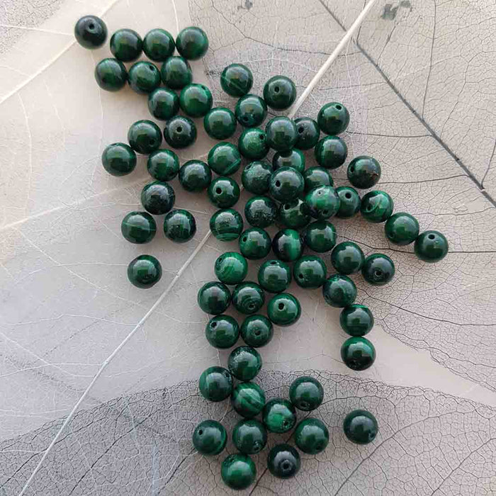 Malachite Bead (assorted. 6mm)