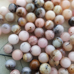 Pink Opal Bead (assorted. round. approx. 8mm)