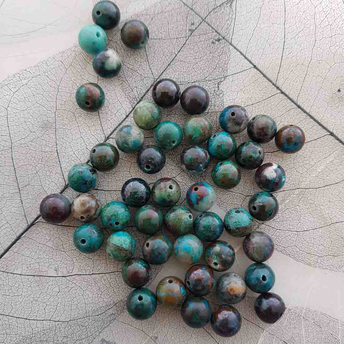 Turquoise Bead (assorted. round. 8mm)
