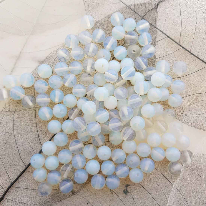 Opalite Bead (man-made. assorted. approx. 8mm round)