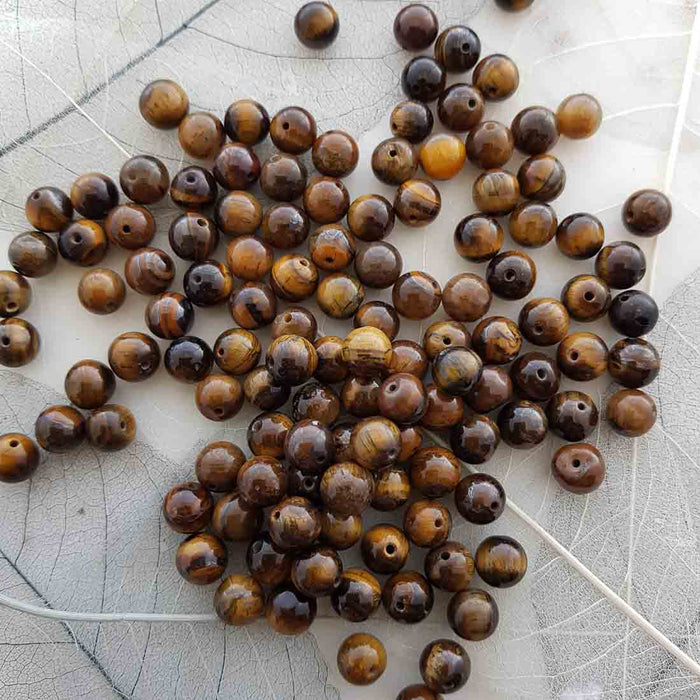 Gold Tiger's Eye Bead (assorted. approx. 8-8.5mm round)