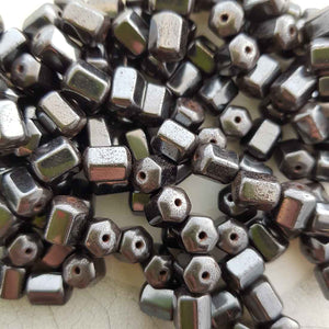 Magnetic Man- Made Hematite Cylinder Shape Bead (approx. 8x6x6mm)