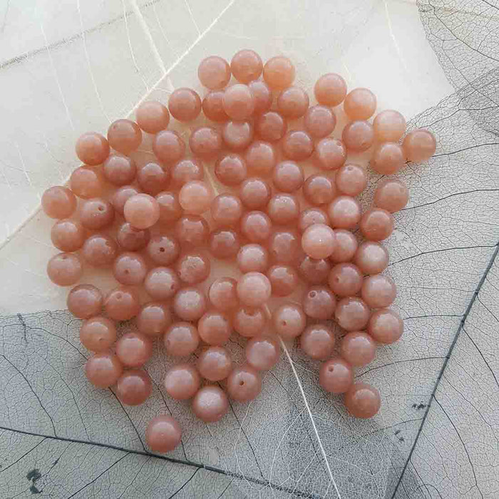 Sunstone Bead (assorted. round. approx. 8mm)