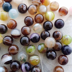 Agate Bead (dyed 8mm)