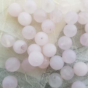 Rose Quartz (frosted) Bead (8mm)
