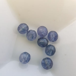 Aquamarine Bead. (assorted. approx. 8mm faceted)