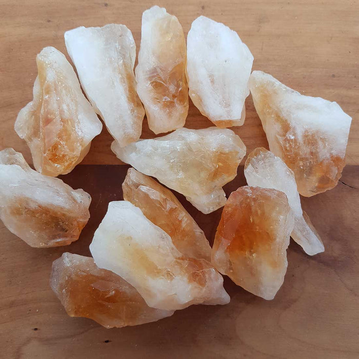 Citrine Raw Point (heat-treated. assorted. approx. 3.7-6.8x2.3-4cm)