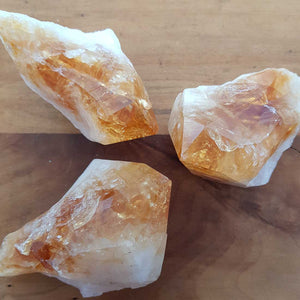 Citrine Raw Point (heat treated. assorted. approx 6.5-9x3.8-4.9cm)