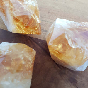 Citrine Raw Point (heat treated. assorted. approx 6.5-9x3.8-4.9cm)