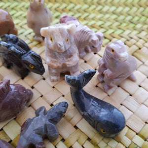 Soapstone Critters (assorted. approx. 3x3cm but really does vary)