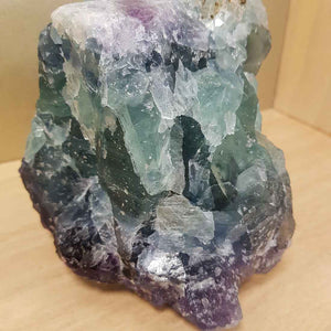 Green & Purple Fluorite Rough Rock (approx. 12.5x14x10cm)