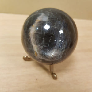 Black Moonstone Sphere (approx. 6cm diameter)