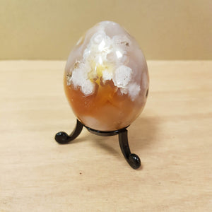 Flower Agate Egg (approx. 6x4.5cm)