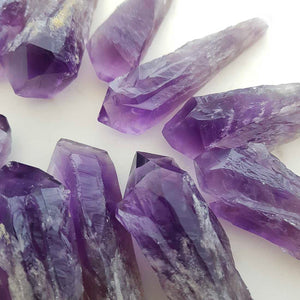 Amethyst Cathedral Natural Point (assorted. approx. 6-8x1.5-2.5cm)