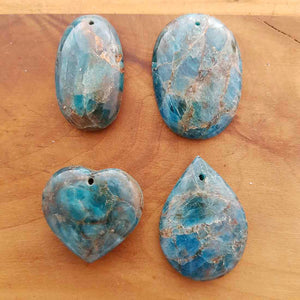 Blue Apatite Pendant (assorted shapes)