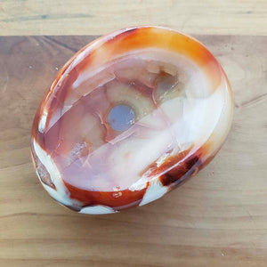 Carnelian Dish (approx. 10.5x8x4cm)