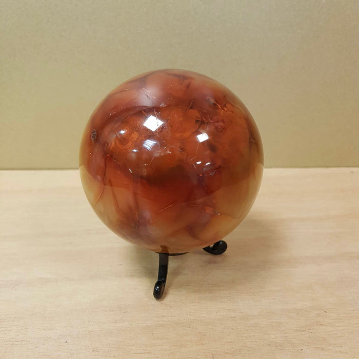 Carnelian Sphere (approx. 9cm diameter)