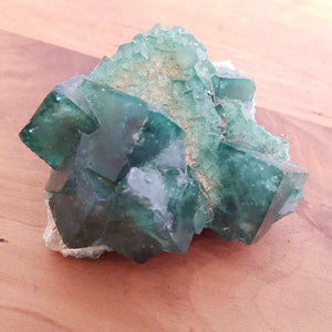 Green Fluorite Natural Cluster (approx 9x7.5x4cm)