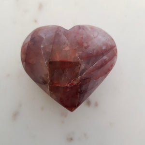 Hematoid Quartz Heart (approx. 5.5x6x2.5cm)