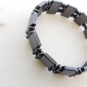 Magnetic Hematite Bracelet (reconstituted. assorted designs)