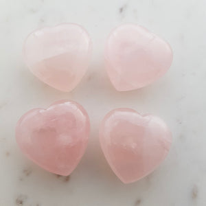 Rose Quartz Heart (assorted. approx. 4x4cm)