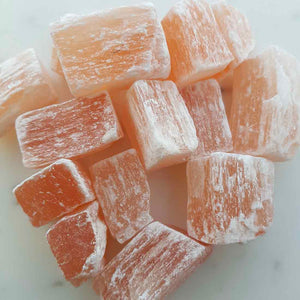 Orange Selenite Rough Chunk (assorted. 3x3.5cm)