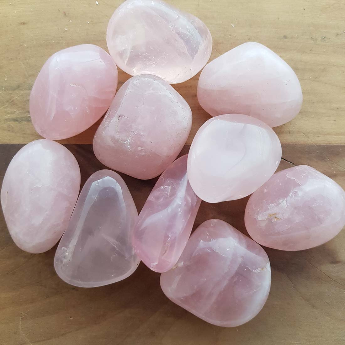 Rose Pink Aura Quartz Crystal Points 100gm