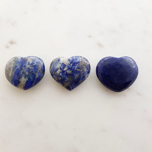Lapis Heart (assorted. approx. 3 3.5x1cm)