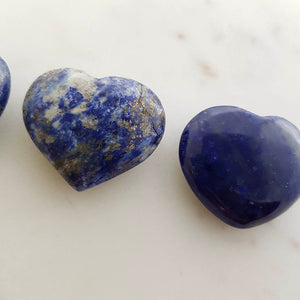 Lapis Heart (assorted. approx. 3 3.5x1cm)