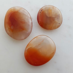 Carnelian Flat Stone (assorted approx. 3x4cm)