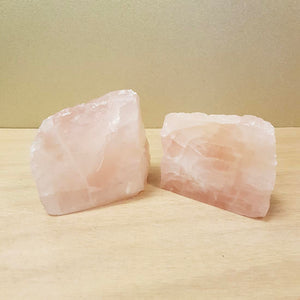 Rose Quartz Semi Polished Standing Piece (assorted.  approx. 5.5-7x8-9x5-6cm)