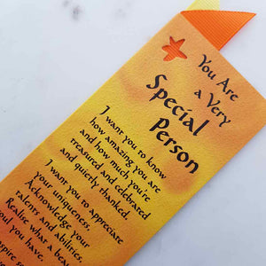 A Very Special Person Bookmark (approx. 5.5x18.5cm)
