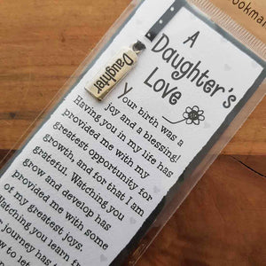 A Daughter's Love Bookmark (approx. 5.5x18.5cm)