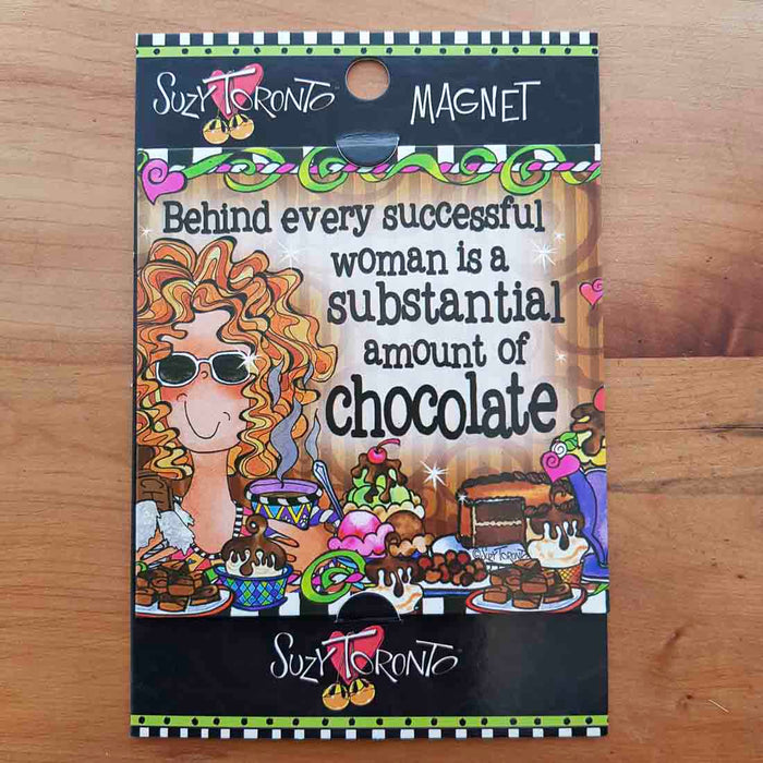 Behind Every Successful Woman Magnet (approx. 9x9cm)