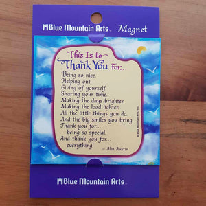 Thank You Magnet (approx. 9x9cm)