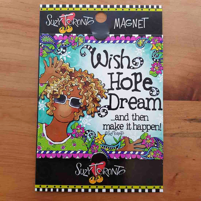 Wish Hope Dream Magnet (approx. 9x9cm)