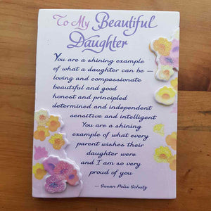 To My Beautiful Daughter Magnet (approx. 9x12cm)
