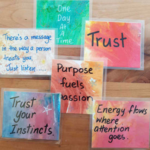 Affirmation Magnets Handcrafted by Lyn Pollock (assorted)