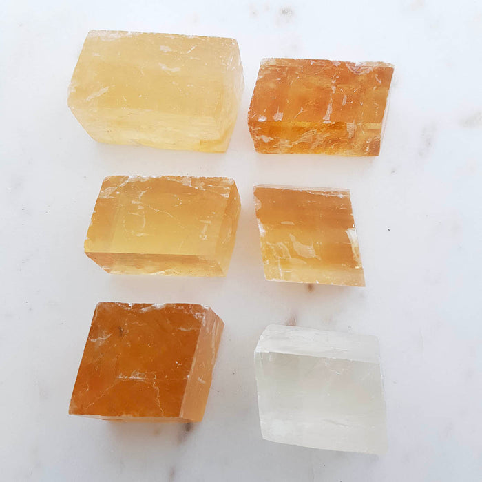 Golden/Honey Calcite Rhomboid (approx. 4x1.8x1.5cm plus)