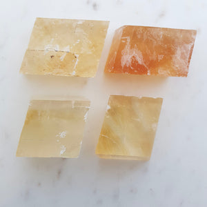 Golden/Honey Calcite Rhomboid (approx. 4x3x2cm plus)