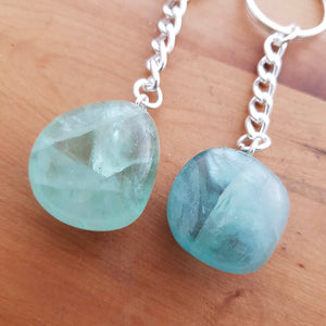 Green Fluorite Tumble Keyring