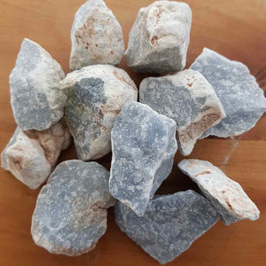 Angelite Rough Rock (assorted. approx. 3x4.5x2.5cm)