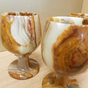 Banded Calcite (aka Marble Onyx) Goblet (assorted)