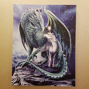 Protector of Magick Dragon & Unicorn Canvas by Lisa Parker (approx. 25 x 19cm)