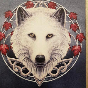 Wolf Guardian of the Fall Canvas by Lisa Parker (approx. 25 x 19cm)