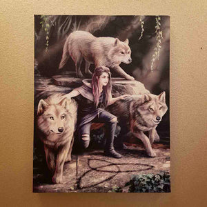 Power of Three Canvas by Anne Stokes (approx. 25 x 19cm)