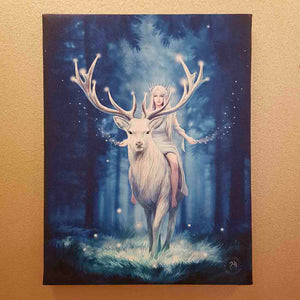Fantasy Forest Canvas by Anne Stokes (approx. 25 x 19cm)