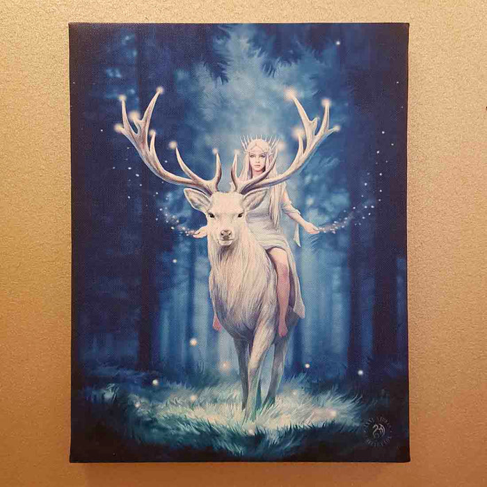 Fantasy Forest Canvas by Anne Stokes (approx. 25 x 19cm)
